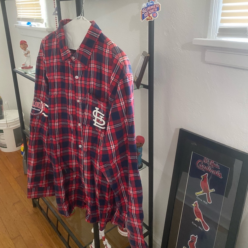 St. Louis Cardinals 2xl button down authentic